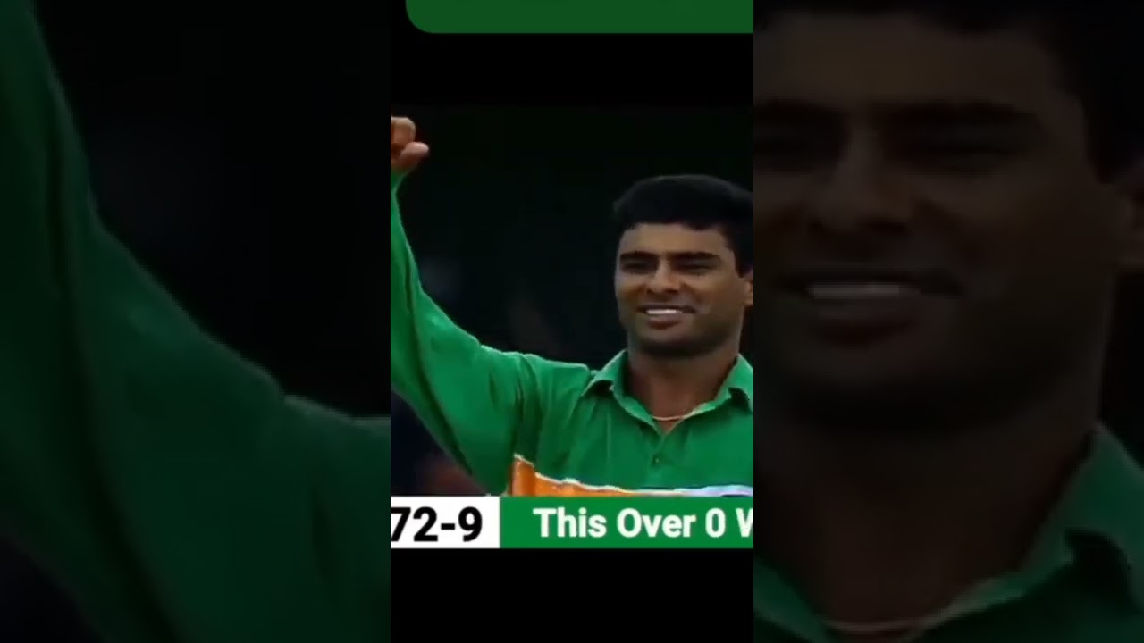 Waqar Younis Scores Hat Trick ⚡