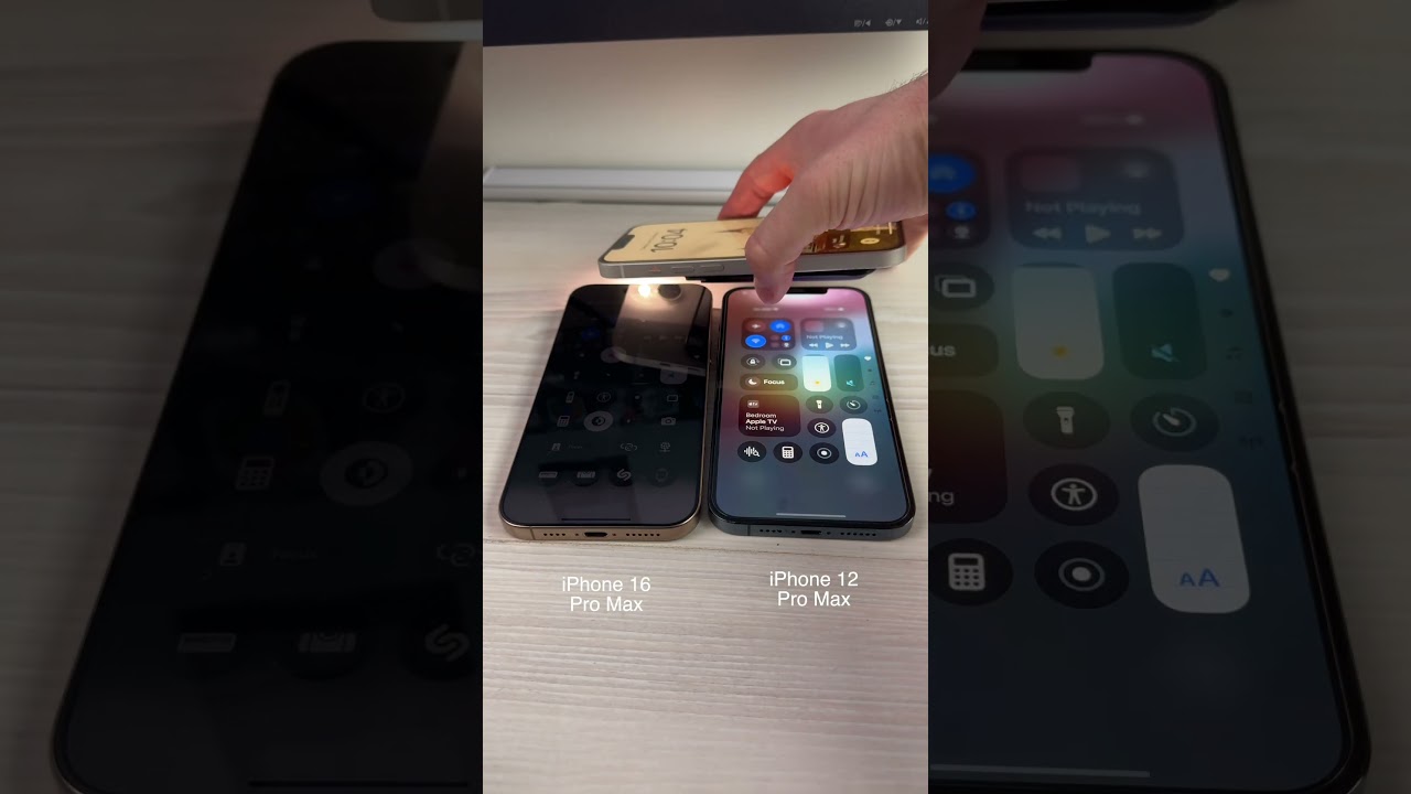 iPhone 12 vs 16 Brightness Test 🌞 Wait Until the End! #iPhone12 #iPhone16 #TechComparison #Apple