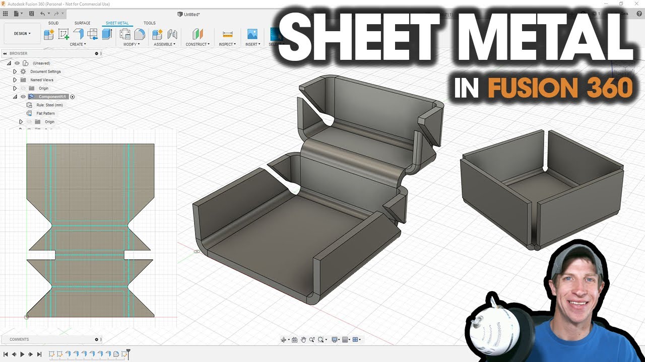 Sheet Metal Basics in Fusion 360 for Beginners