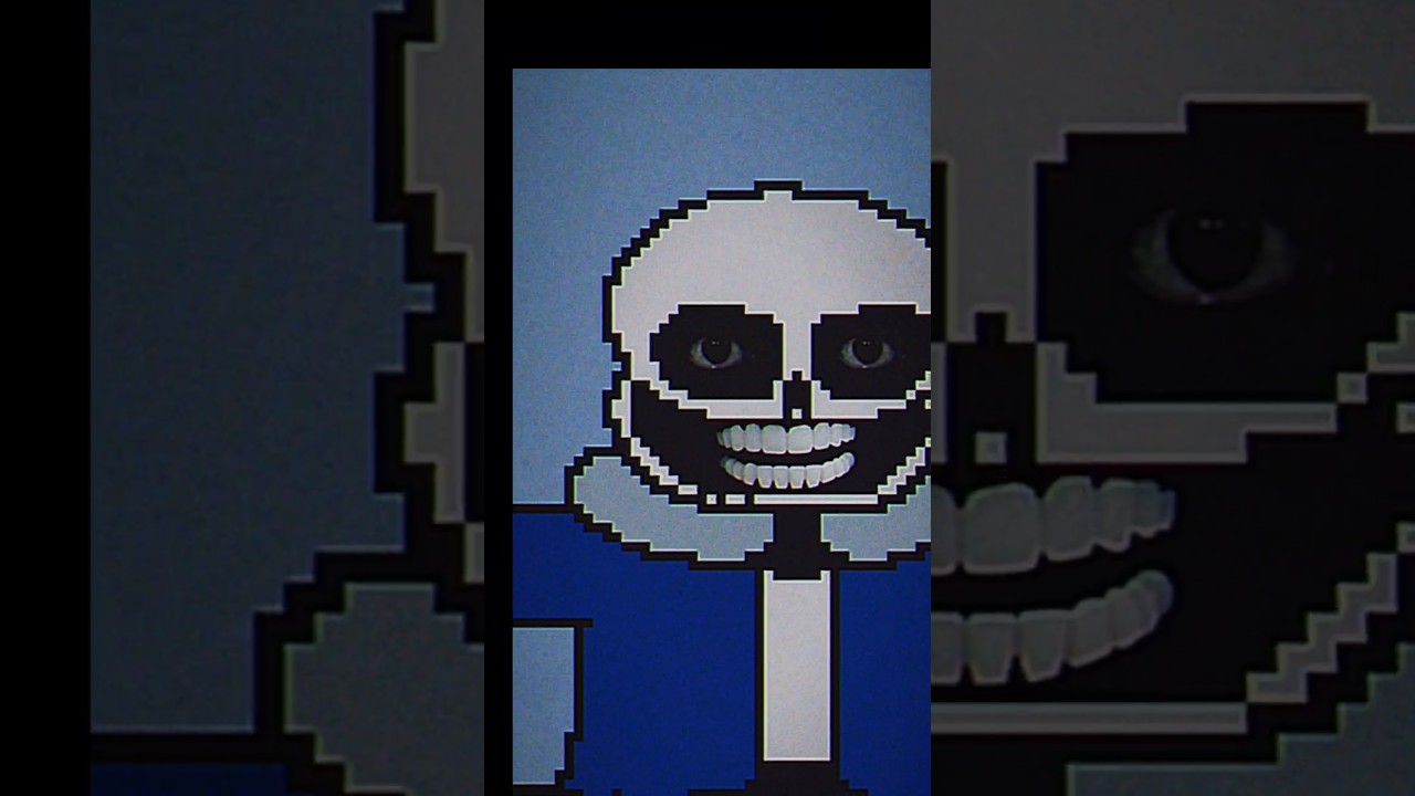 sans makes a squidgame on tooth 💀 #memes #edit #undertale #horror