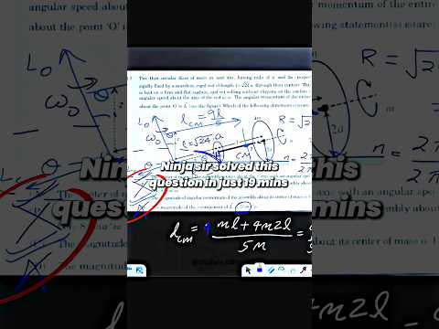 Jee advanced 2016 Toughest question solved in mins 🗿 #iitstatus #jeeadvanced #jeeadv2016 #nta #ninja