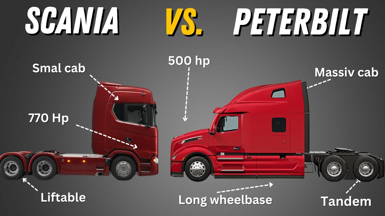 Scania R770 vs. Peterbilt 589: Semi-Truck Clash