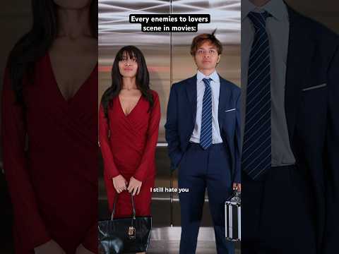 Every enemies to lovers scene in movies👀 #moviescenes #relatable #comedyskit #valentinesday