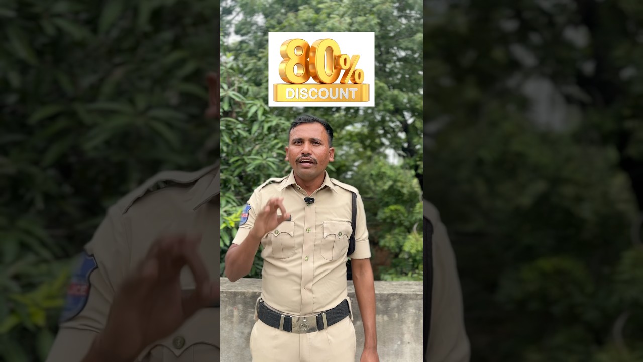 80% Vehicle Fine Discount in Telangana 🚗