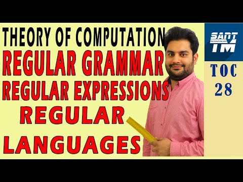 Regular Grammars | Regular Expressions and Regular Languages in theory of computation