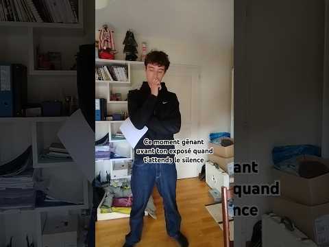 Ce moment gênant avant ton exposé #humour #drole #sketch #school #schoolmemes