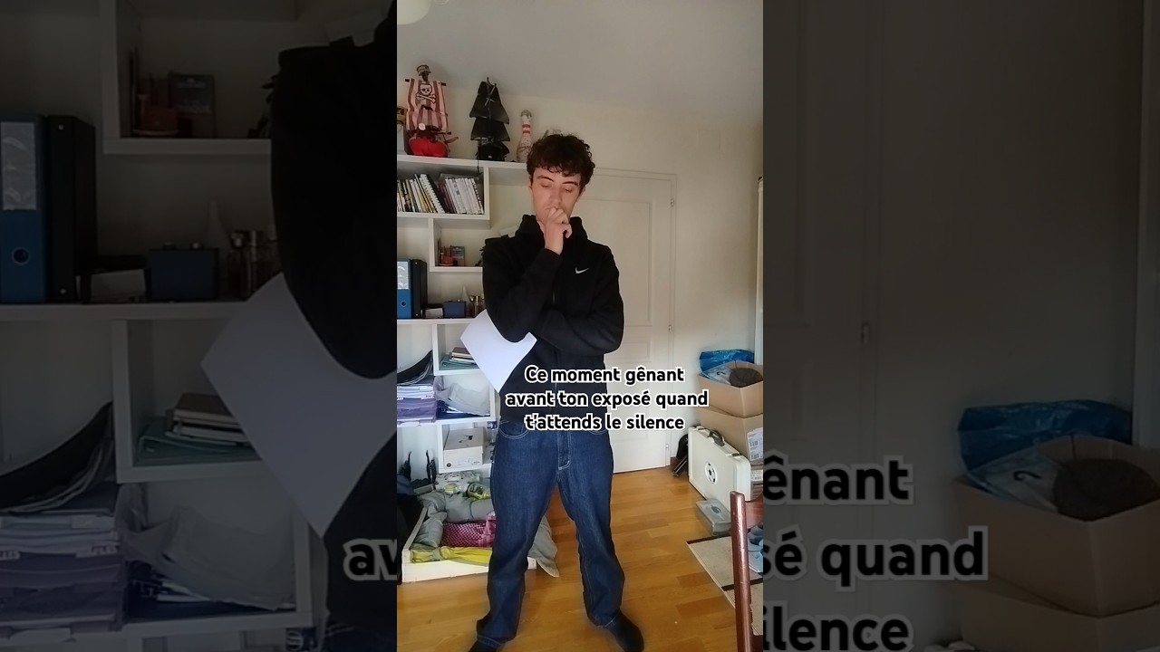 Ce moment gênant juste avant ton exposé 😅
