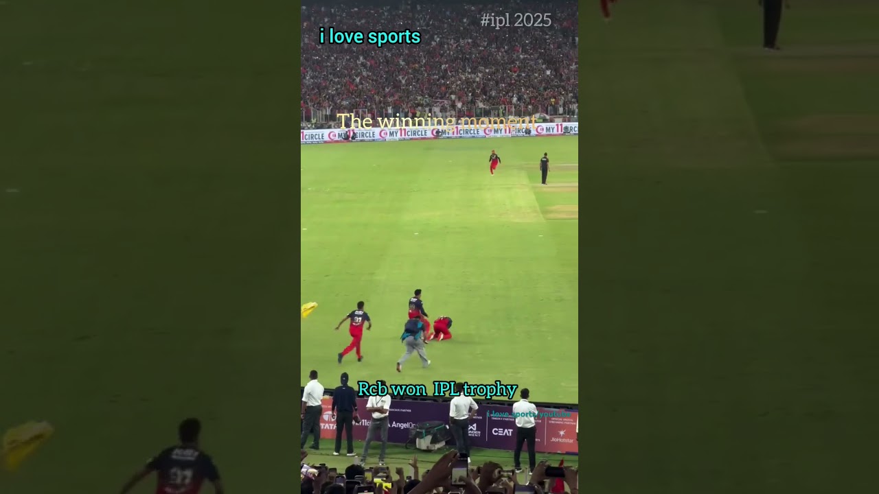 Virat Kohli's Epic IPL Trophy Win 🏆