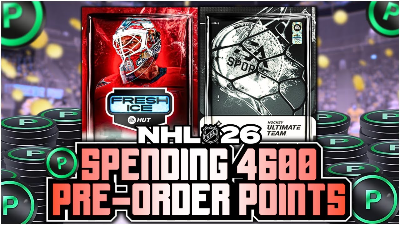 NHL 26 HUT Pre-Order Packs & 4600 Points Opened ๐