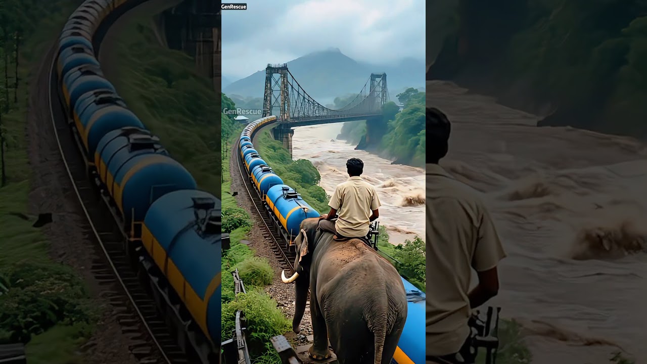 Elephant Saves the Day in Train Crisis 🐘
