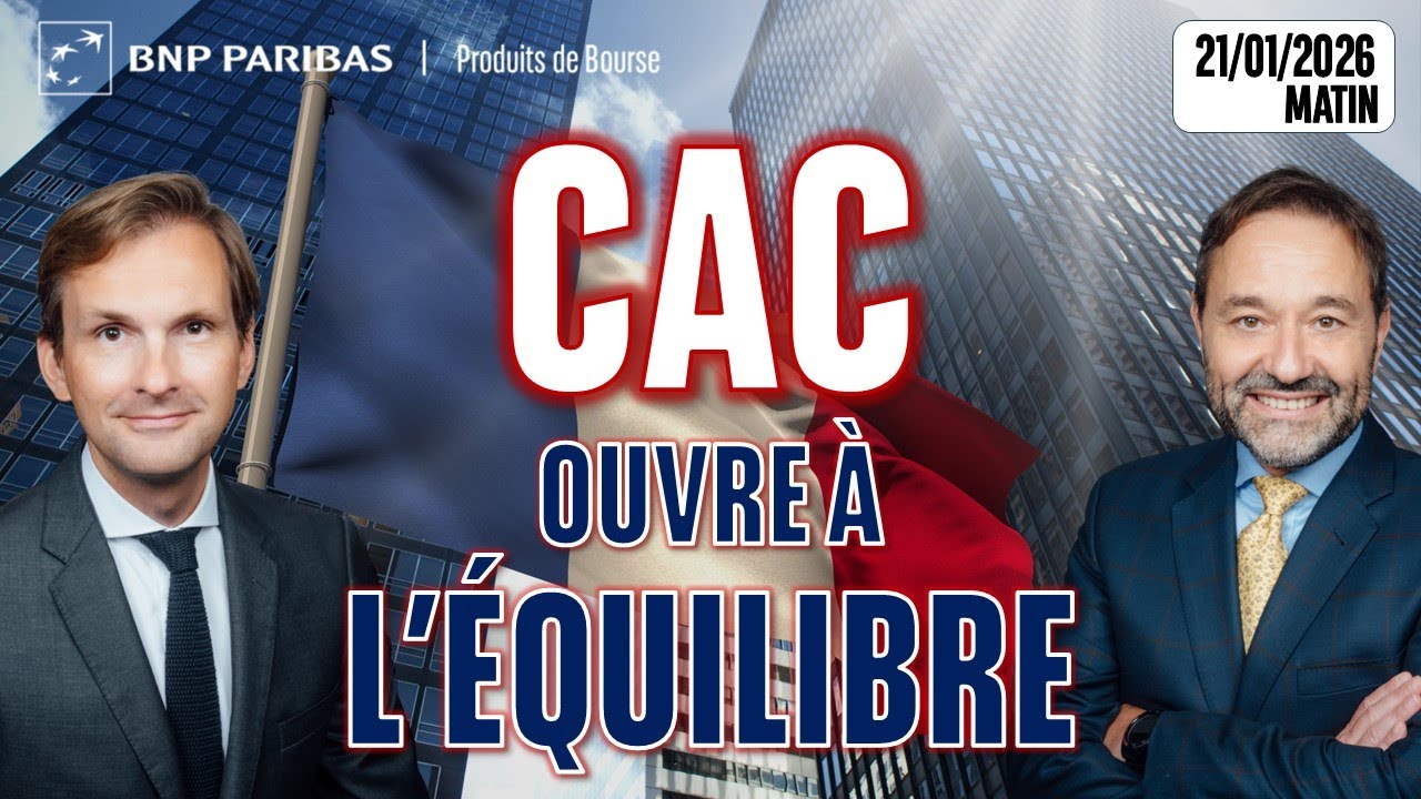 CAC40 Ouverture Stable le 21/01/2026 📈