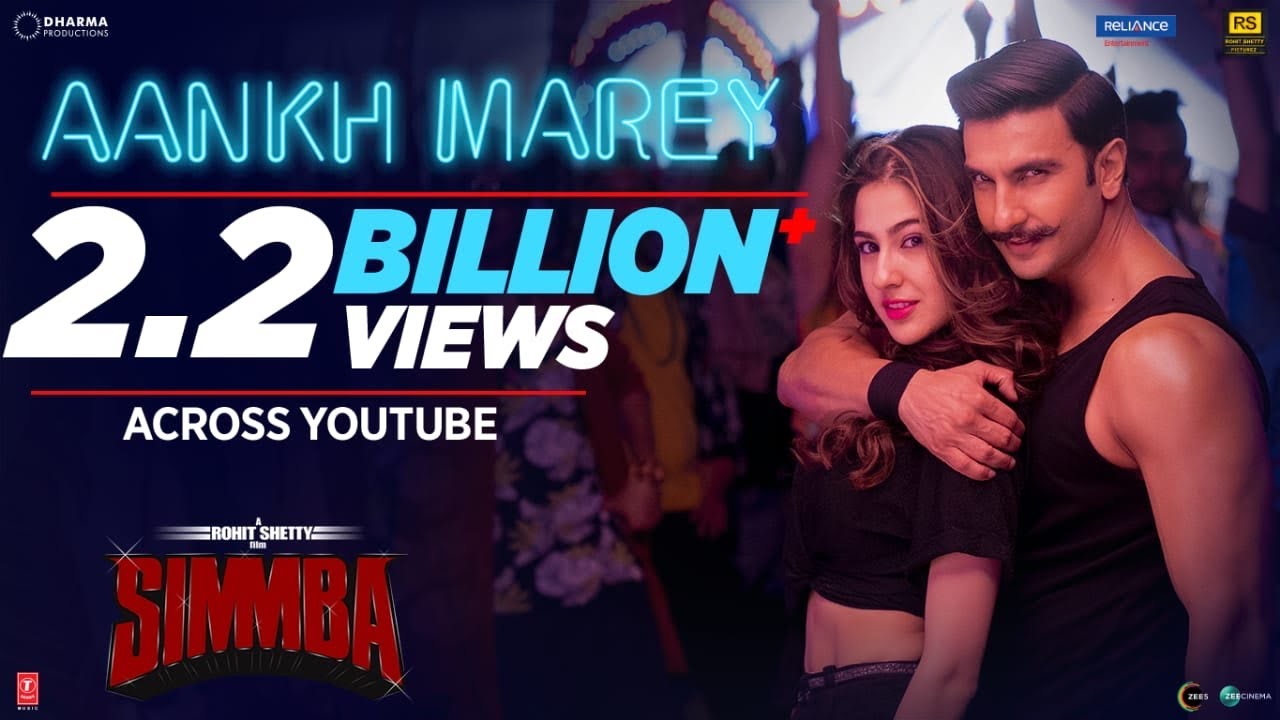 Simmba's Hit Song 'Aankh Marey' | Ranveer Singh & Sara Ali Khan | Tanishk Bagchi & Mika Singh 🎶