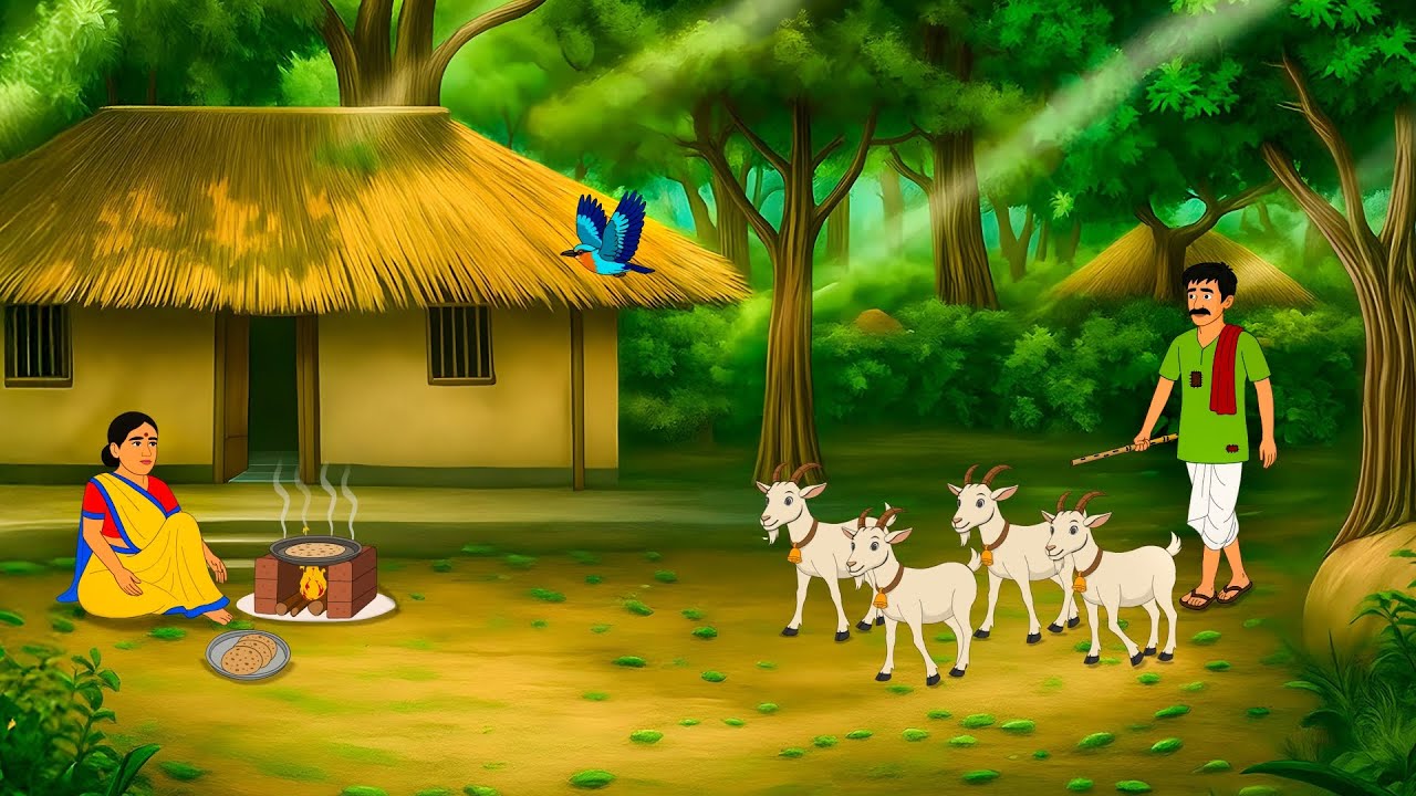 जादुई नीलकंठ पक्षी का अद्भुत चमत्कार 🦜 | मजेदार नैतिक कहानी