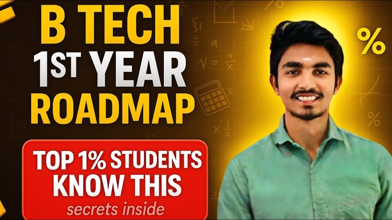 B.Tech 1st Year Roadmap 2025 🔥 | Essential Tips for Freshers