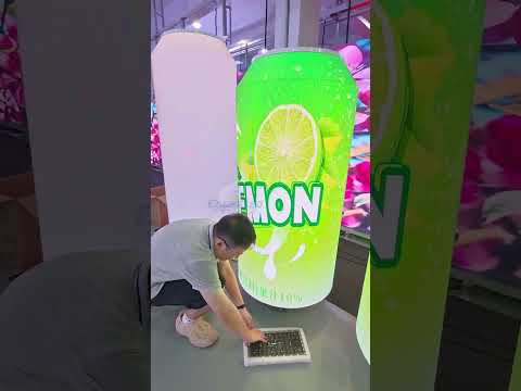 Can-shaped LED display.#eagerled #leddisplay #ledwall #ledscreen