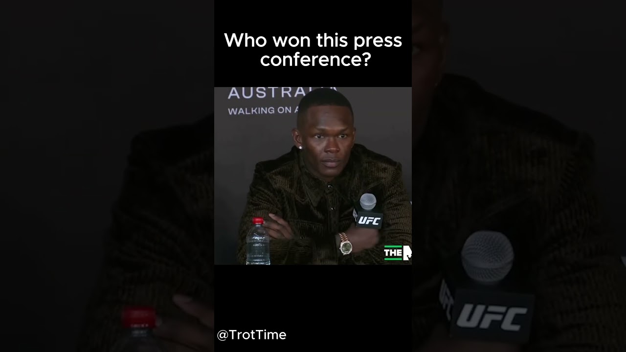 Israel Adesanya vs Dricus Du Plessis press conference #ufc #youtubeshorts #ufc305 #mma #shorts #fyp