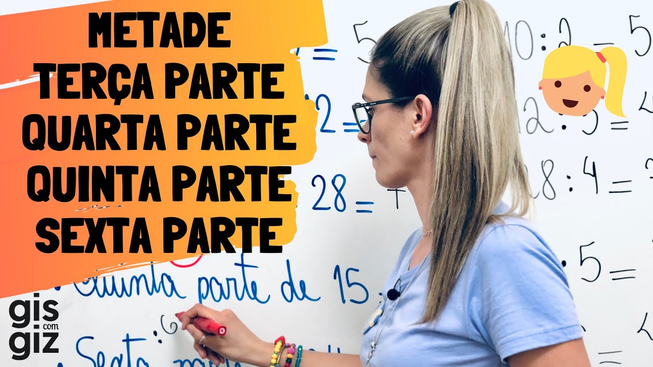 METADE, TERÇA PARTE, QUARTA PARTE, QUINTA PARTE, SEXTA PARTE - 5º ano  Matemática Básica \Prof. Gis/