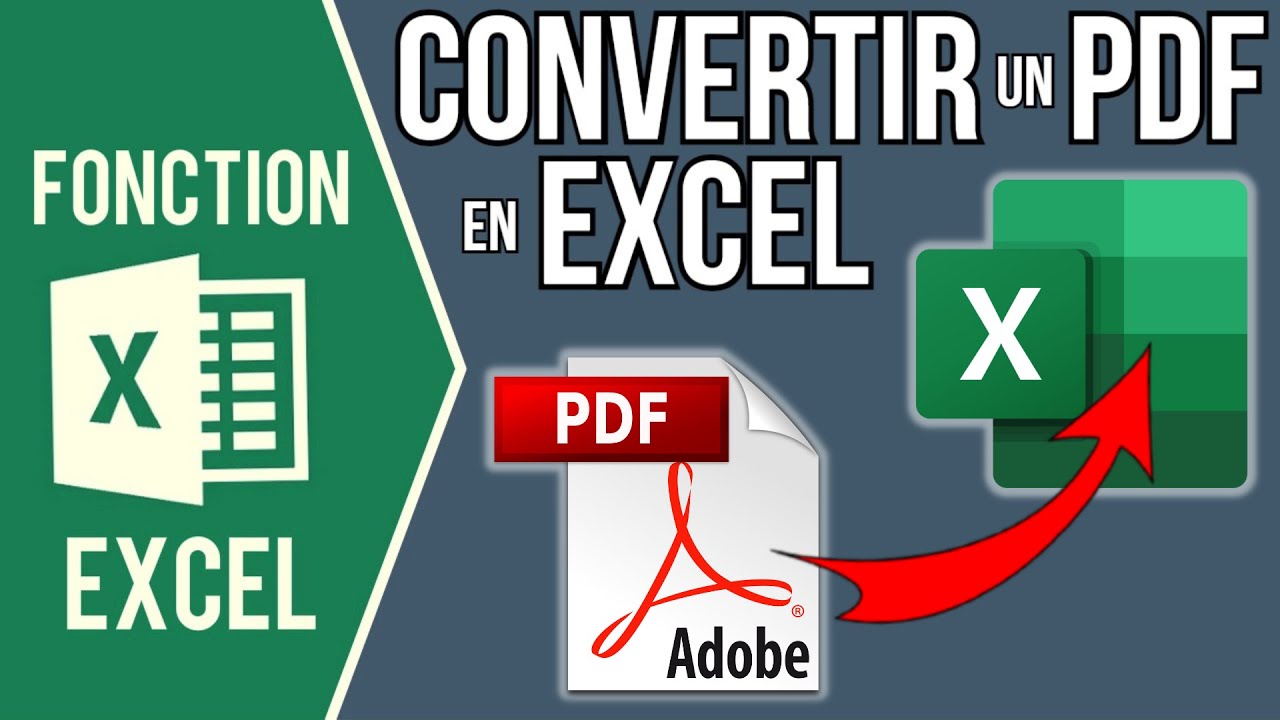 Convertir PDF en Excel en 1 clic 📄