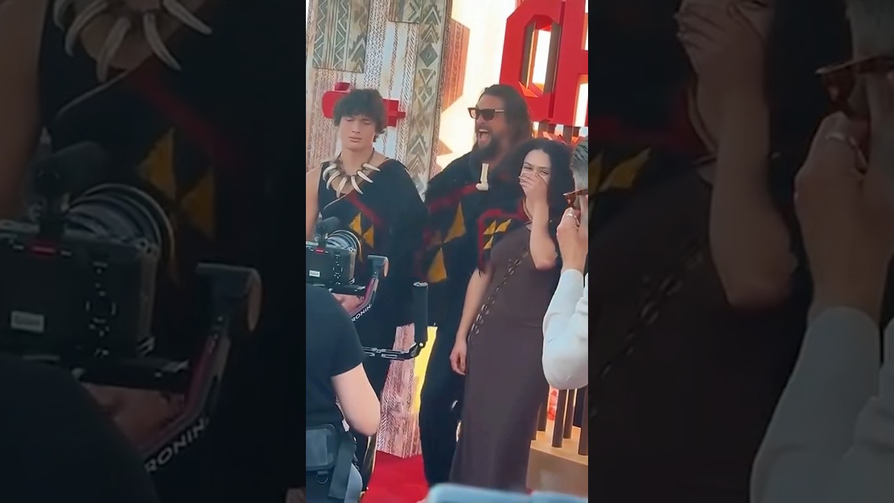 Bring Your Kids to Work Day! Jason Momoa Shines at 'Chief of War' Premiere 🎬