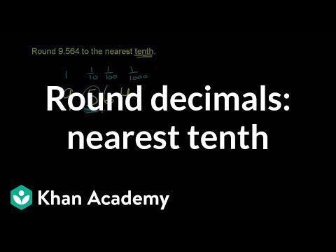 Rounding decimals: to the nearest tenth | Decimals | Pre-Algebra | Khan Academy