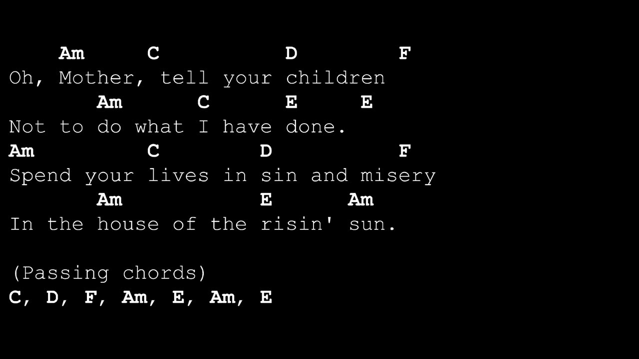 House of The Rising Sun Karaoke & Acoustic Cover 🎶