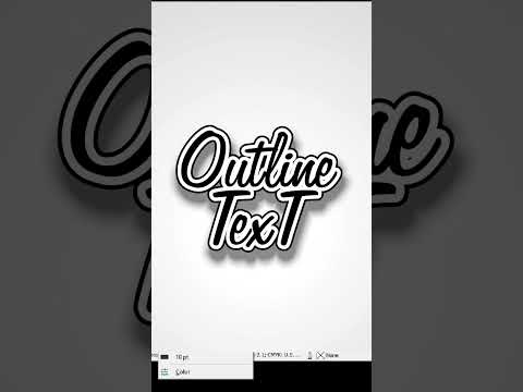 How to Create Outline of The Text in CorelDraw #outline #offset #shorts