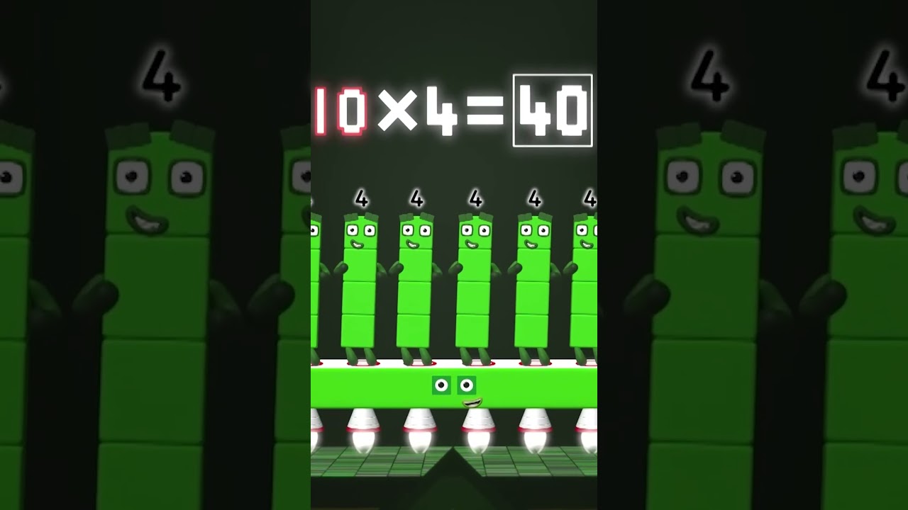 Four Times Table | Numberblocks #shorts ✖️
