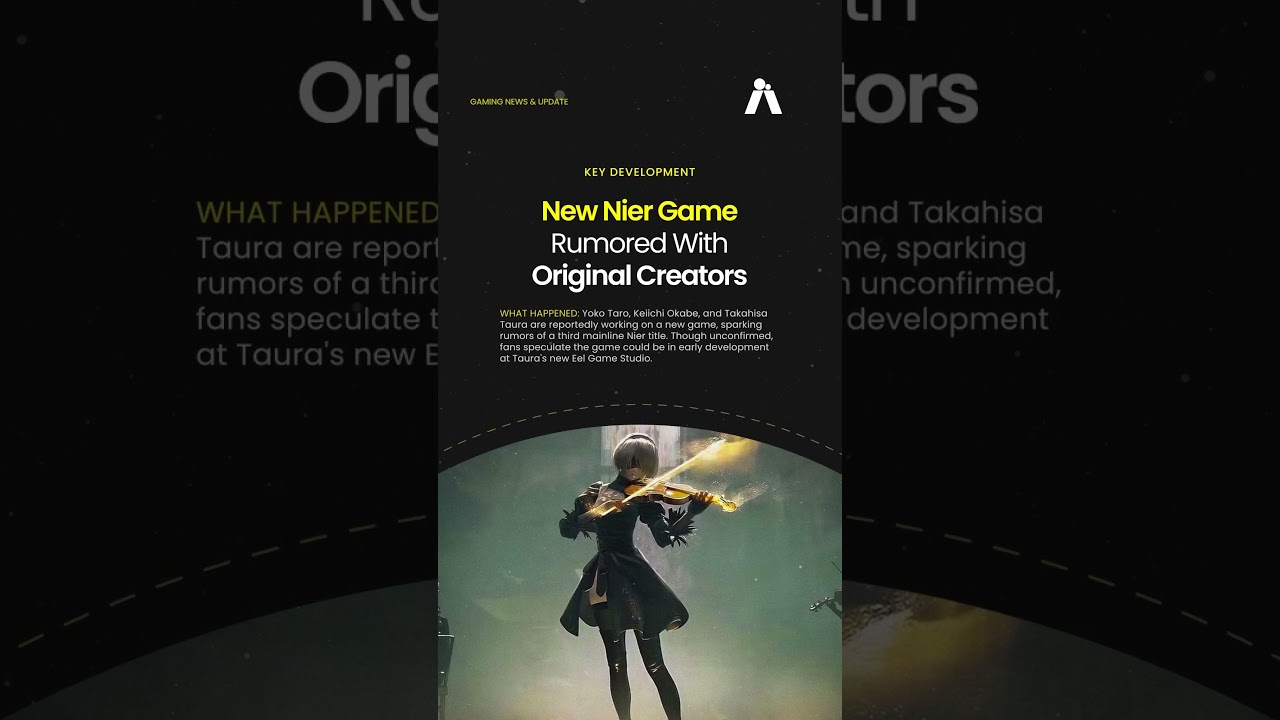 Yoko Taro & Creators Tease New Game 🤫