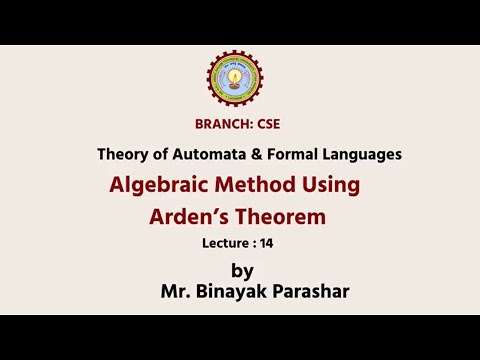 Theory of Automata & Formal Languages | Algebraic Method Using Arden’s Theorem | AKTU Digital