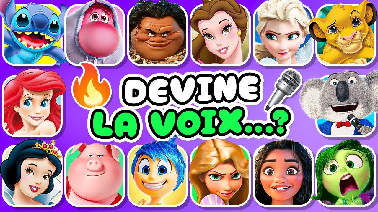 Devine qui parle : Voix emblématiques de Disney et Pixar