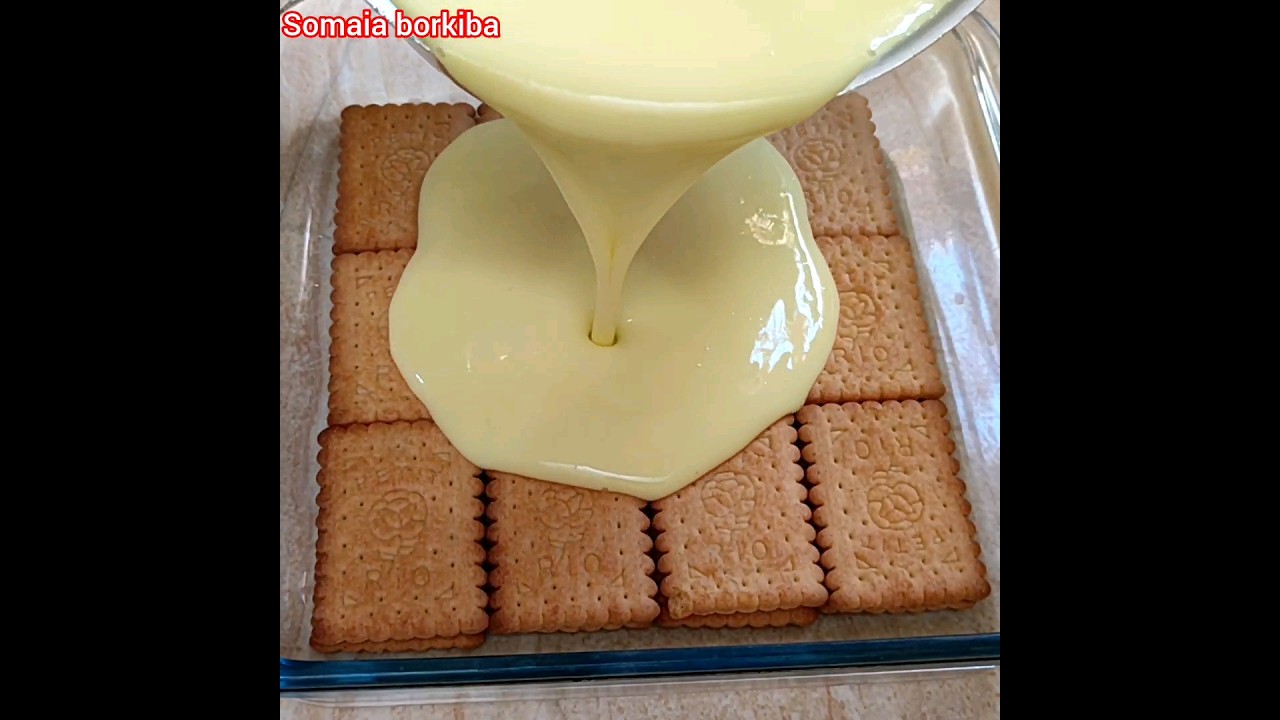 تحلية باردة سهلة بدون فرن أو بيض