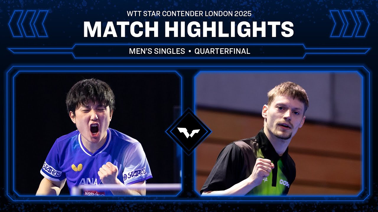 Tomokazu Harimoto vs Anders Lind | WTT London 2025 Quarterfinals 🏓