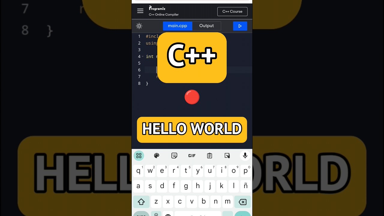 Hello World in C++ in 12 Seconds ⚡
