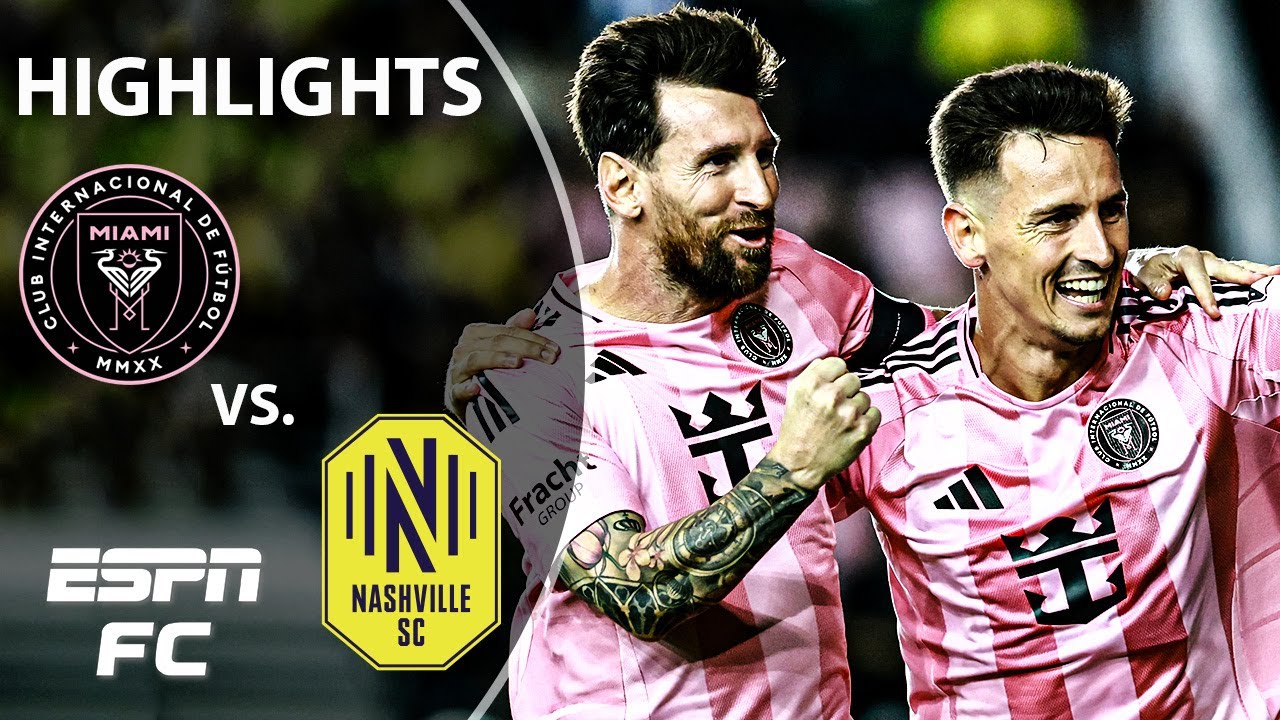 Inter Miami Beats Nashville 3-1 in MLS Playoffs ⚽