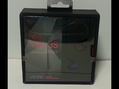 VSONIC VSD3S 2.0 or  2016 Version Unboxing