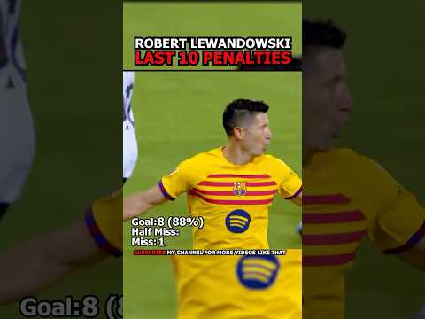 IS HE GOOD IN PENALTIES? Robert Lewandowski last 10 penalties  #football #footballedit #soccer