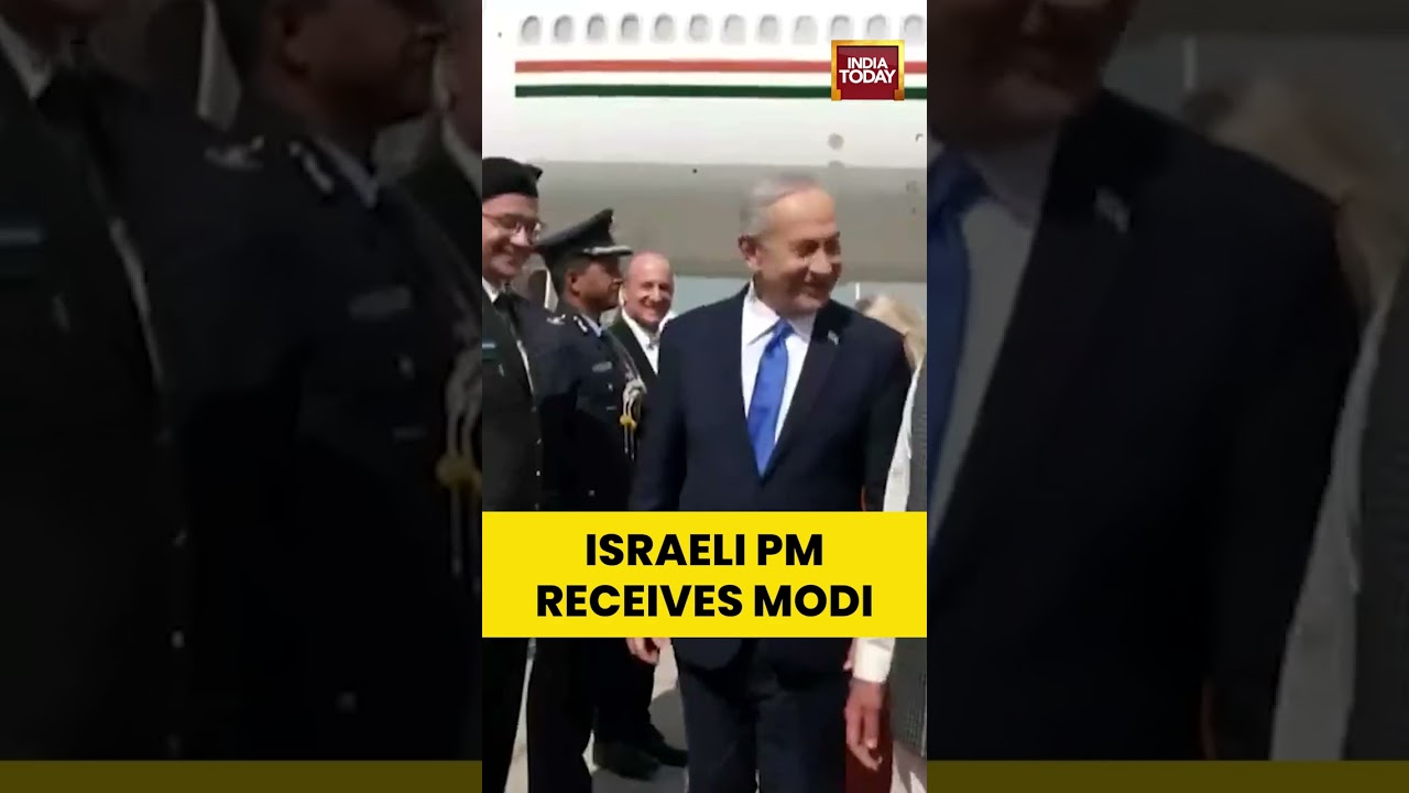 Israeli Prime Minister Benjamin Netanyahu Welcomes PM Modi | Tel Aviv #pmmodi #israel #modiinisrael