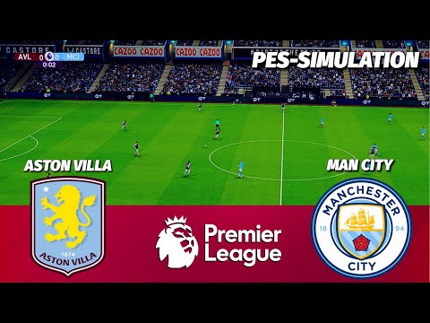 🔴LIVE | Aston Villa vs Manchester City - English premier League 2025/26 | PES 21 Simulation