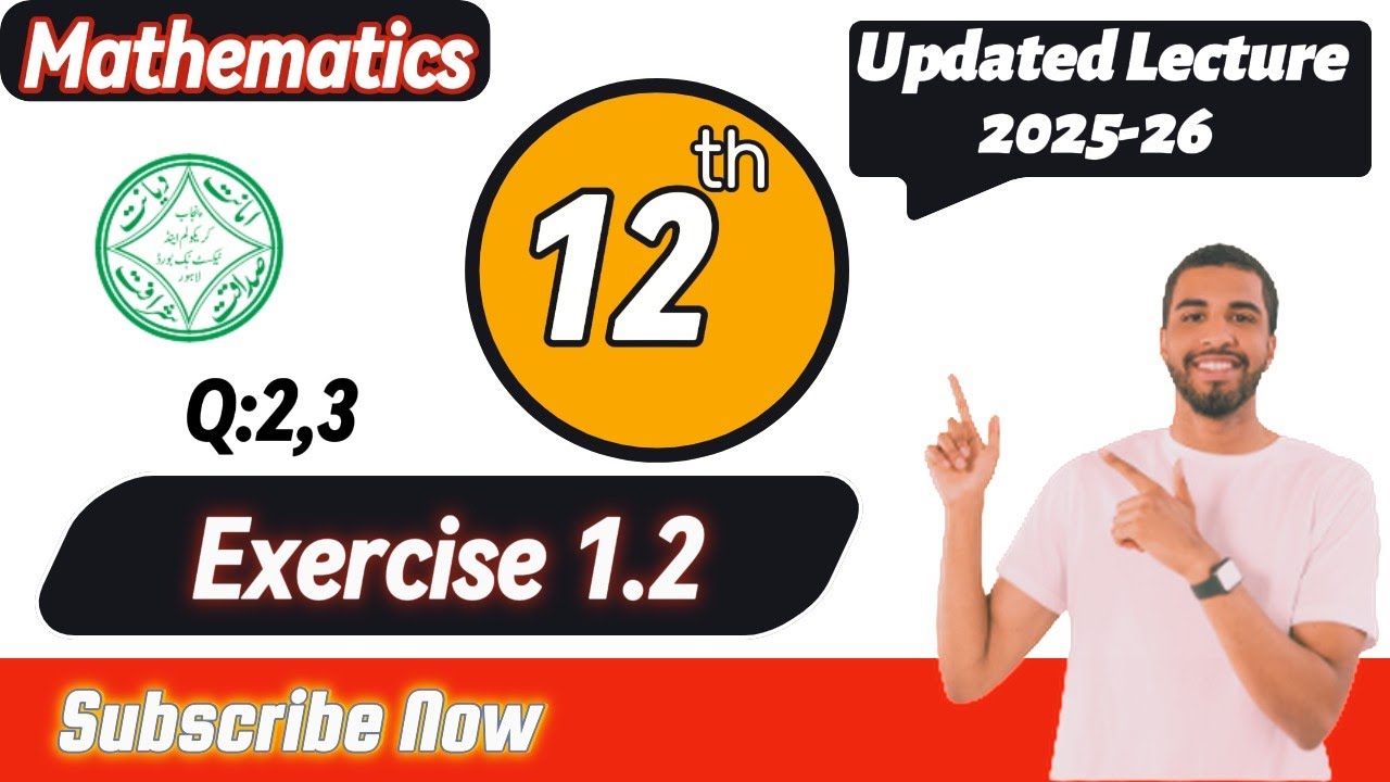 12th Class Math Chapter 1 Functions and Limits | FSC Part 2 Exercise 1.2 || Question:2, 3