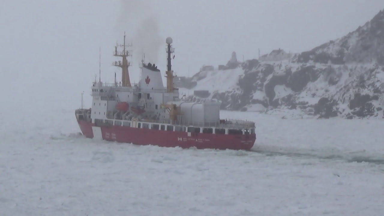 CCGS HENRY LARSEN & CGCB TELEOST - Ice Operations @ St. John's April 4 / 2017