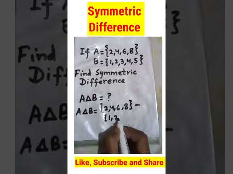 Symmetric Difference | Complete Concept | Set Theory