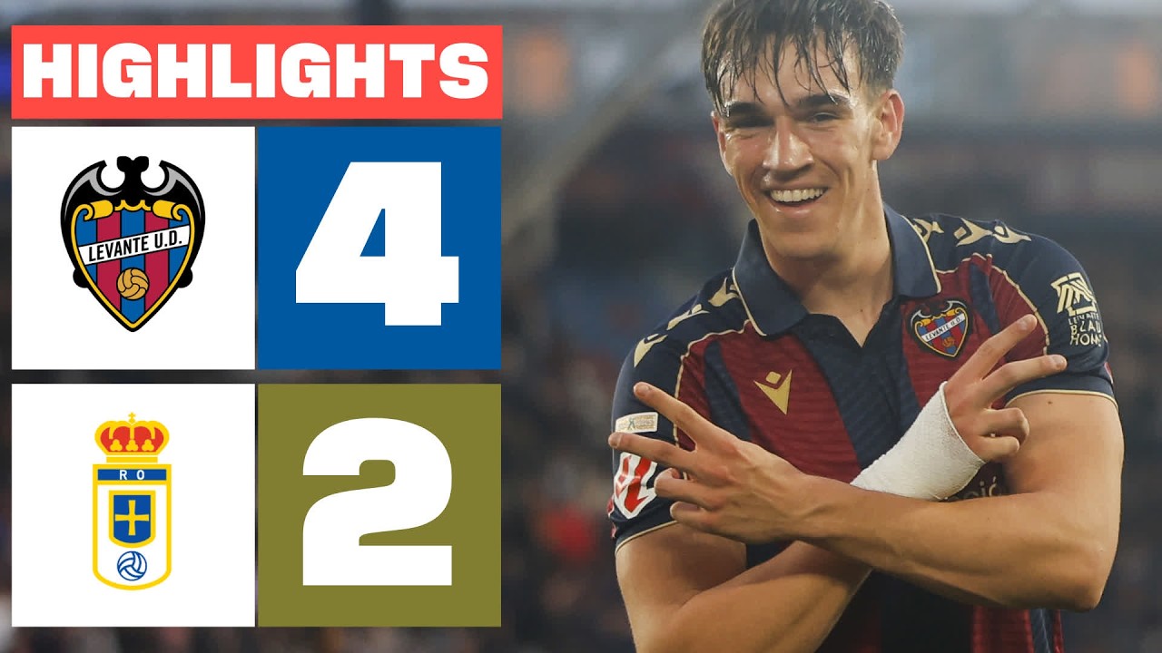 LEVANTE UD 4 - 2 REAL OVIEDO | RESUMEN LALIGA EA SPORTS