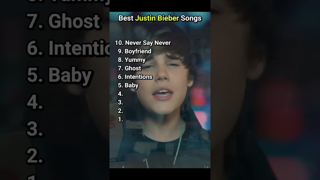 Top 10 Justin Bieber Songs You Must Hear 🎶