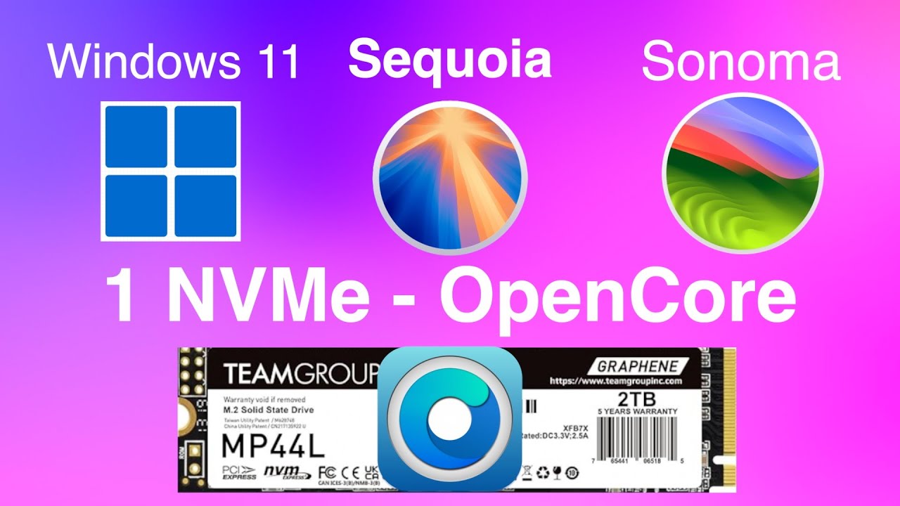 Install Multiple OS on 1 NVMe in Mac Pro 5,1 🖥️
