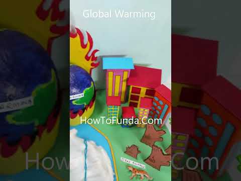 global warming working model science project - howtofunda - #shorts | howtofunda