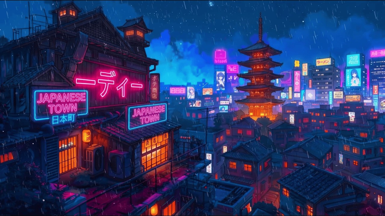 90's Chill Study Lofi ☔ Rainy Chillhop Beats & Relax Music ☕ Lofi Rain Playlist