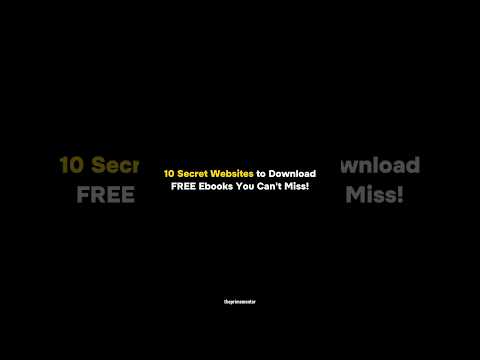 10 secret websites to download free ebooks π #ebook #website