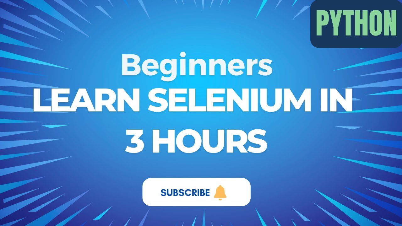 Learn Selenium with Python: Beginner's Guide 🚀