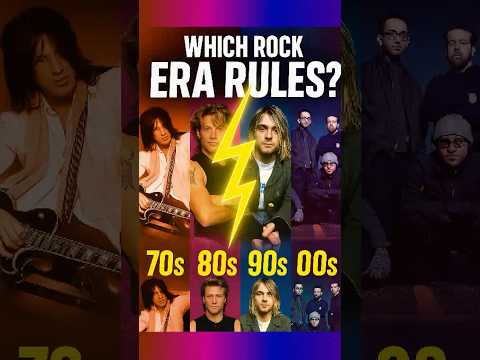 What’s your favorite rock era? 🎸 #70srock #80srock #90srock #00srock #music