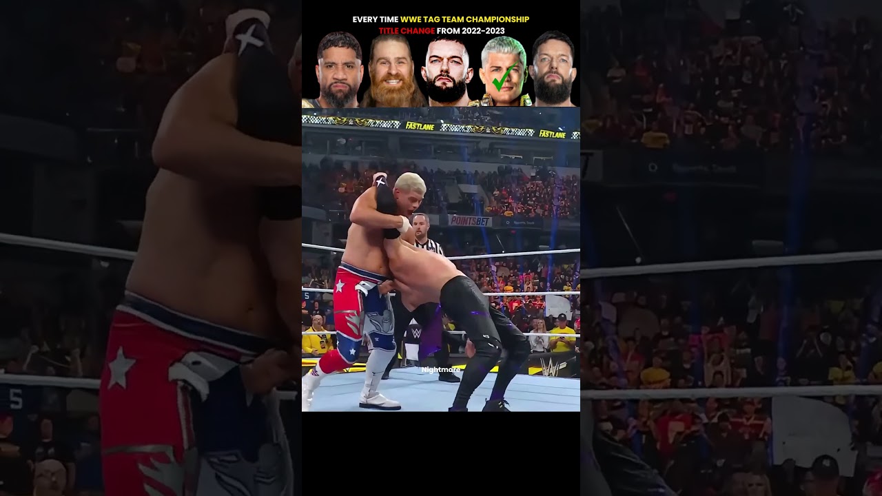 Every Tag Team Championship Title Change from 2022 to 2023